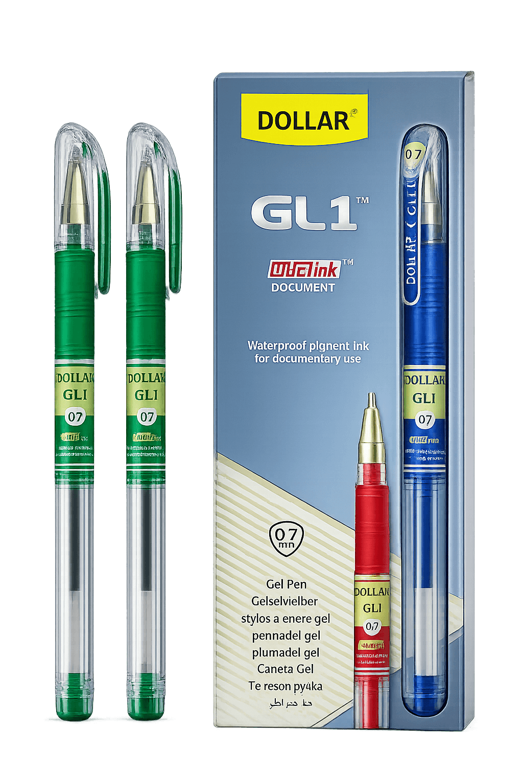 Dollar Green Waterproof Pens